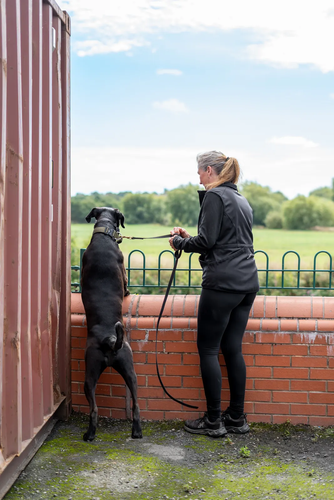 Caroline and Ralph exploring the site
